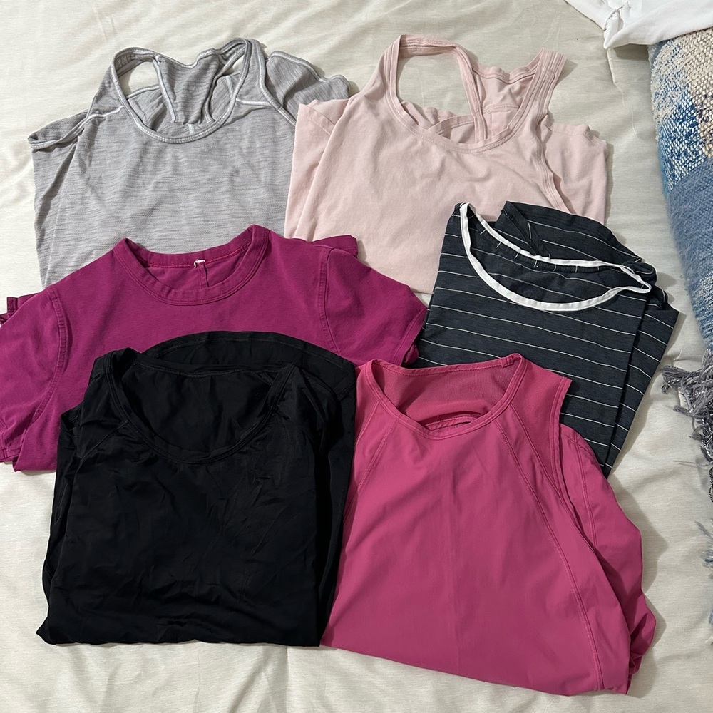 6 Lululemon Tanks/Tops Bundle
